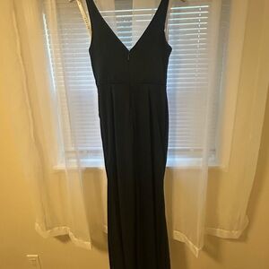 Azazie bridesmaid dress color navy worn once